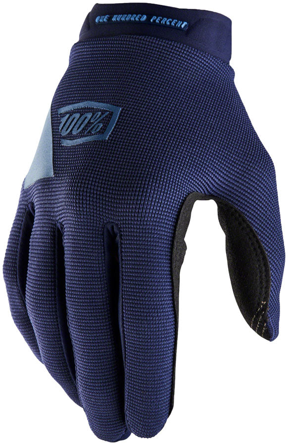 100% Ridecamp Gloves - Navy/Slate Full Finger Womens X-Large