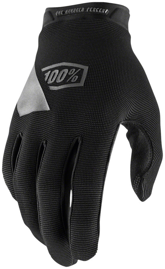 100% Ridecamp Gloves - Black Full Finger Womens X-Large