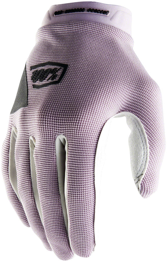 100% Ridecamp Gloves - Lavender Full Finger Womens Small