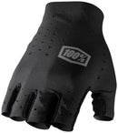 100% Sling Gloves - Black Short Finger Women's Medium