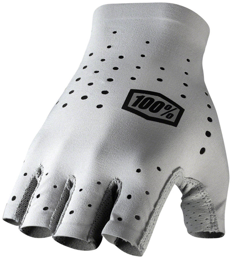 100% Sling Gloves - Gray Short Finger Women's Medium