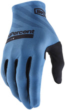 100% Celium Gloves - Slate Blue Full Finger Men's Small