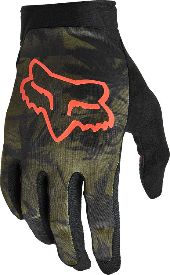 Fox Racing Flexair Ascent Glove - Olive Green Full Finger Small