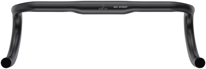 Zipp Service Course 80 Ergo Drop Handlebar - Aluminum 31.8mm 42cm Bead Blast BLK A2
