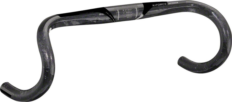 Full Speed Ahead K-Force Light Compact Drop Handlebar - Carbon 31.8mm 44cm BLK
