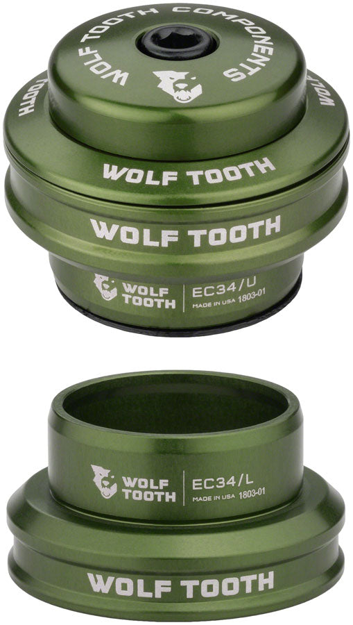 Wolf Tooth Premium Headset - EC34/EC34 Olive