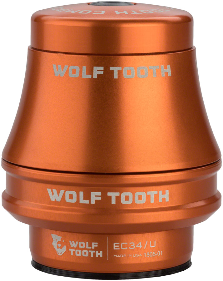 Wolf Tooth Premium Headset - EC34/28.6 Upper 35mm Stack Orange