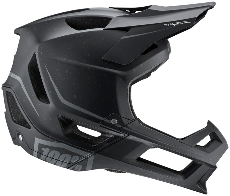 100% Trajecta Full Face Helmet with Fidlock - Black Medium