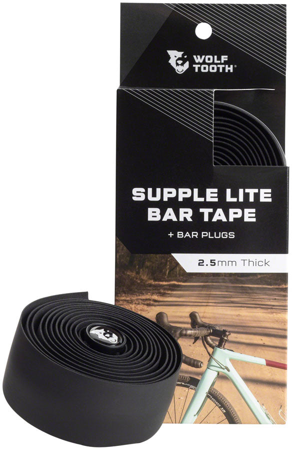 Wolf Tooth Supple Lite Bar Tape - Black