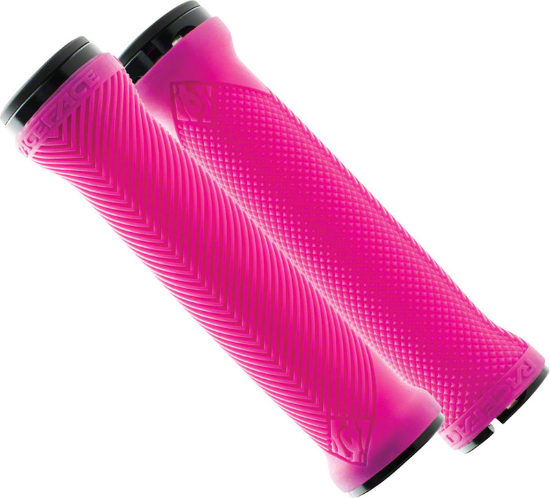 RaceFace Lovehandle Grips - Neon Yellow Lock-On