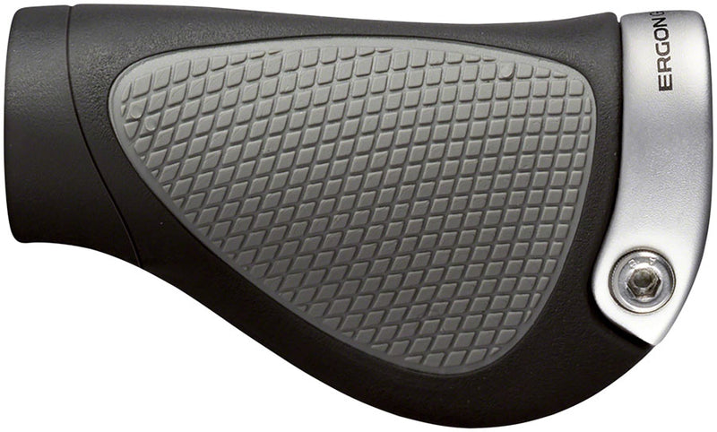 Ergon GP1 Grips - Black/Gray Lock-On Rohloff/Nexus Small Pair