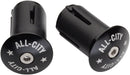 All-City Locking Handlebar End Plugs Black