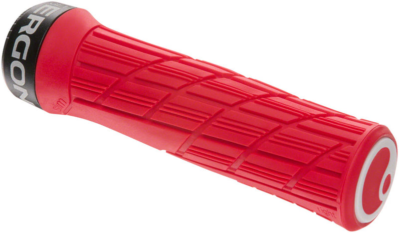 Ergon GE1 Evo Slim Grips - Risky Red Lock-On