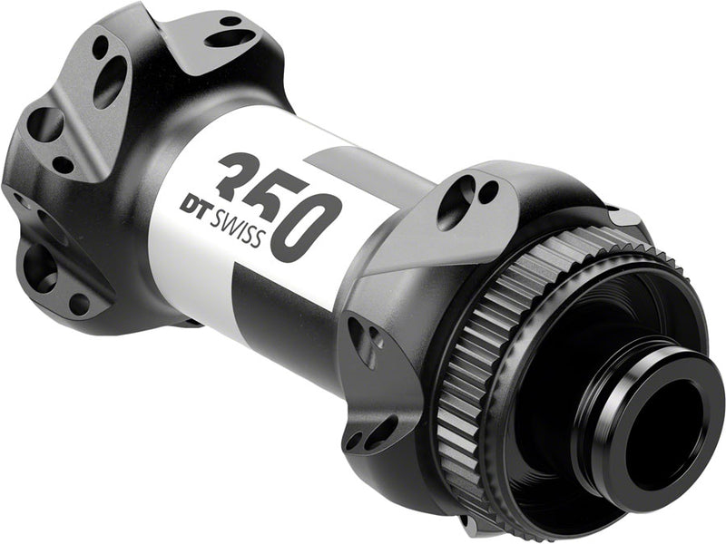 DT Swiss 350 Front Hub - 12 x 100mm Center-Lock Black 24H Straightpull