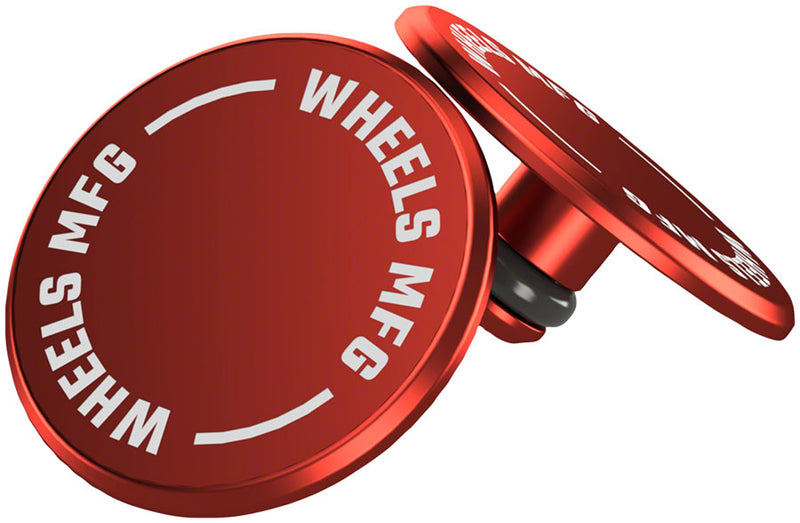 Wheels Manufacturing Wheels Manufacturing Standard Thru Axle Cap Set - Red