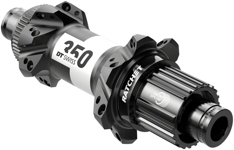 DT Swiss 350 Rear Hub - 12 x 148mm Center-Lock Micro Spline BLK 28H Straight Pull 36pt