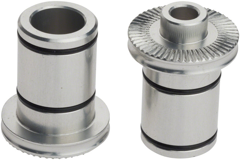 All-City Go-Devil Front Hub Conversion Caps: Quick Release Silver