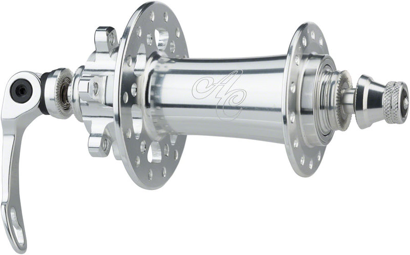 All-City Go-Devil Front Hub - 15/12/QR x 100mm 6-Bolt Sliver 28h