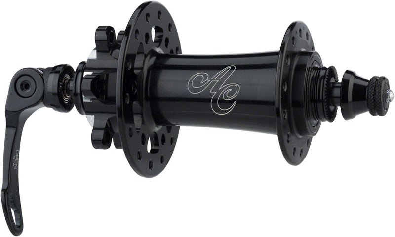 All-City Go-Devil Front Hub - 15/12/QR x 100mm 6-Bolt Black 28h