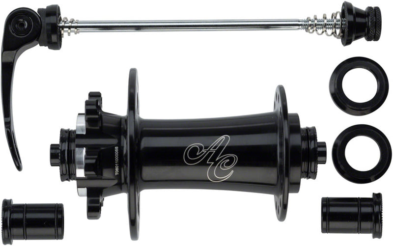 All-City Go-Devil Front Hub - 15/12/QR x 100mm 6-Bolt Black 28h