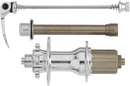 All-City Go-Devil Rear Hub - QR x 135mm/12 x 142mm 6-Bolt HG 11 Road Silver 28H