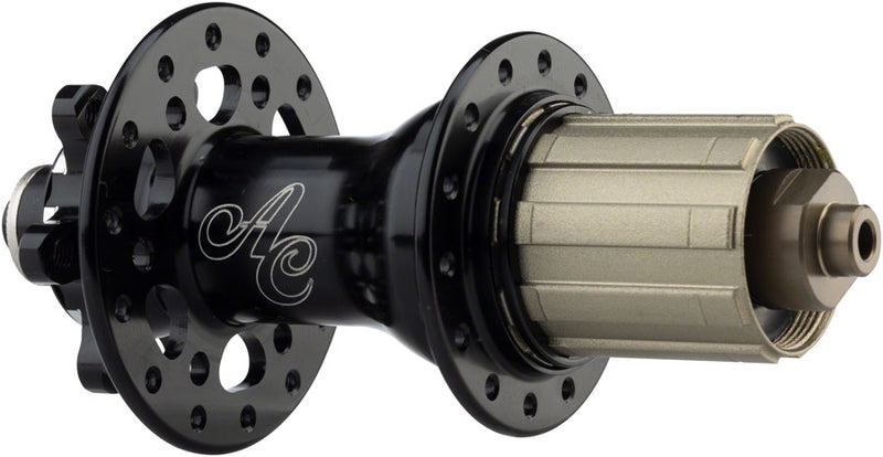 All-City Go-Devil Rear Hub - QR x 135mm/12 x 142mm 6-Bolt HG 11 Road BLK 28H