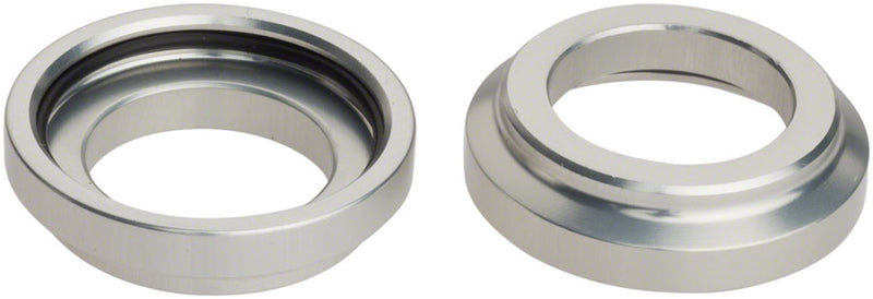 All-City Go-Devil Front Hub Conversion Caps: 15mm Thru Axle Silver