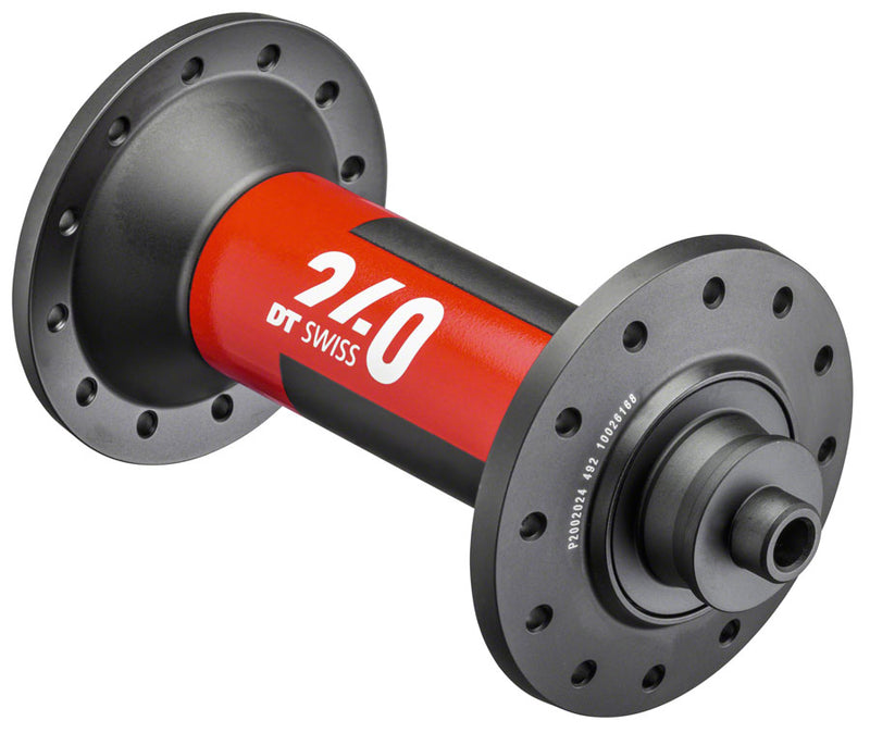 DT Swiss 240 Front Hub - QR x 100mm 24h Black/Red