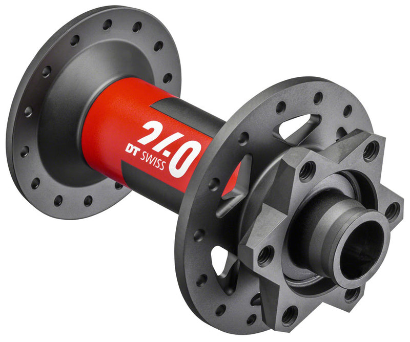 DT Swiss 240 Front Hub - 15 x 110mm 6-Bolt Disc 28h Black/Red