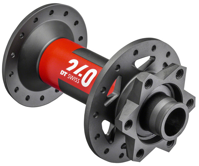 DT Swiss 240 Front Hub - 15 x 110mm 6-Bolt Disc 32h Black/Red