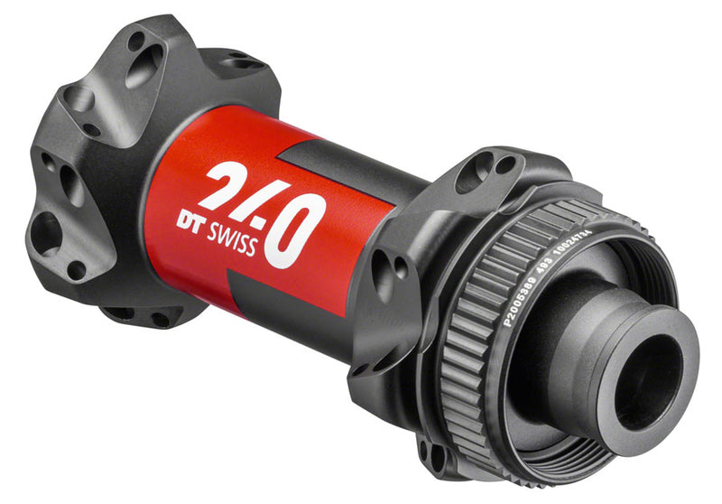 DT Swiss 240 Front Hub - 12 x 100mm Center Lock straight Pull 24h Black/Red