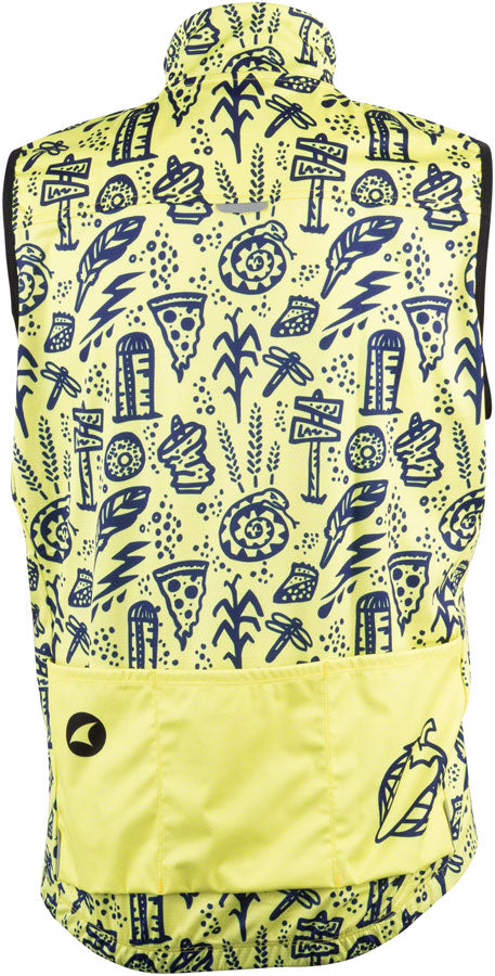 Salsa Mens Gravel Story Vest - Yellow Dark Blue Medium