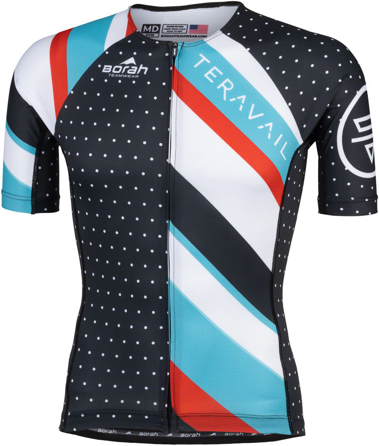 Teravail Waypoint Men's Jersey - Black White Blue Red 3X-Large