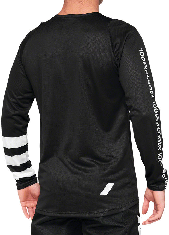 100% R-Core Long Sleeve Jersey - Black/White Medium