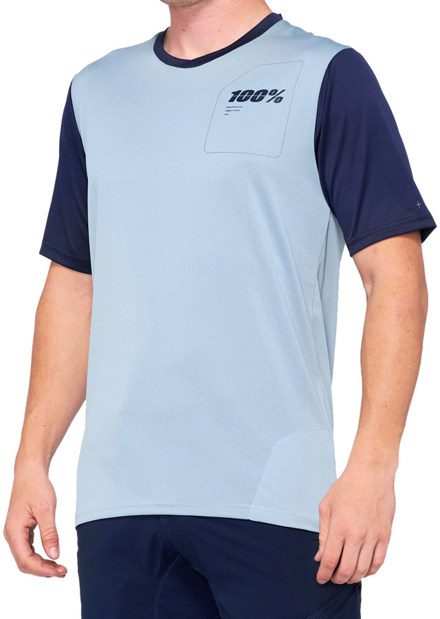 100% Ridecamp Jersey - Slate/Navy Medium