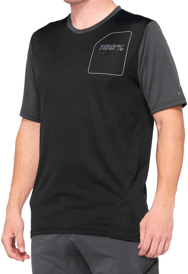 100% Ridecamp Jersey - Charcoal/Black Large