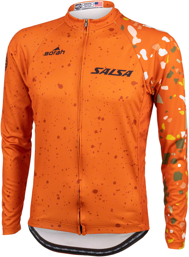 Salsa Men's Terrazzo Long Sleeve Jersey - 2X-Large Orange