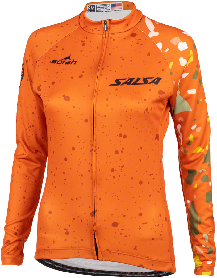 Salsa Women's Terrazzo Long Sleeve Jersey - Large Orange