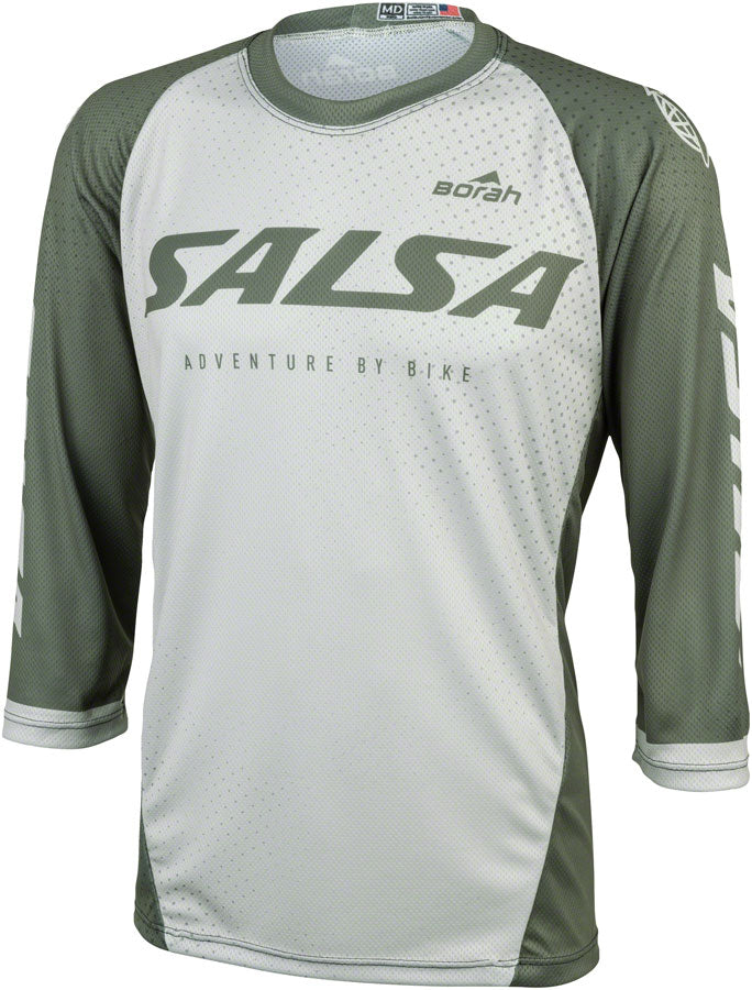 Salsa Men's Fleet 3/4 MTB Jersey - Small Green White