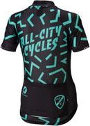 All-City The Max Jersey - Black/Mint Short Sleeve Womens Large