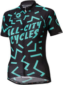 All-City The Max Jersey - Black/Mint Short Sleeve Women's Large