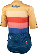 Salsa Team Polytone Women's Jersey - Goldenrod Dark Blue w/ Stripes Large