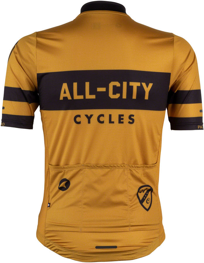 All-City Classic Logowear Mens Jersey - Mustard Brown Black Medium