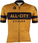 All-City Classic Logowear Men's Jersey - Mustard Brown Black Large