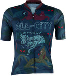 All-City Night Claw Men's Jersey - Dark Teal Spruce Green Mulberry Medium