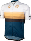 Salsa Latitude Men's Jersey - White Navy Blue Black  w/ Stripes X-Large