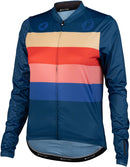 Salsa Team Polytone Women's Long Sleeve Jersey - Dark Blue w/ Stripes 2X-Large
