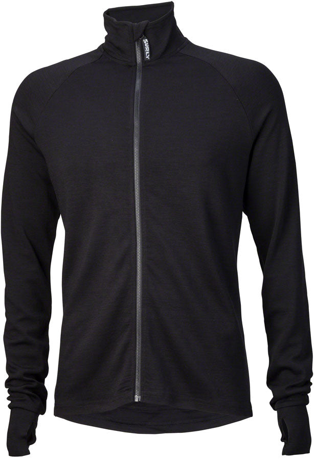 Surly Merino Wool Jersey - Black Long Sleeve Men's 2X-Large