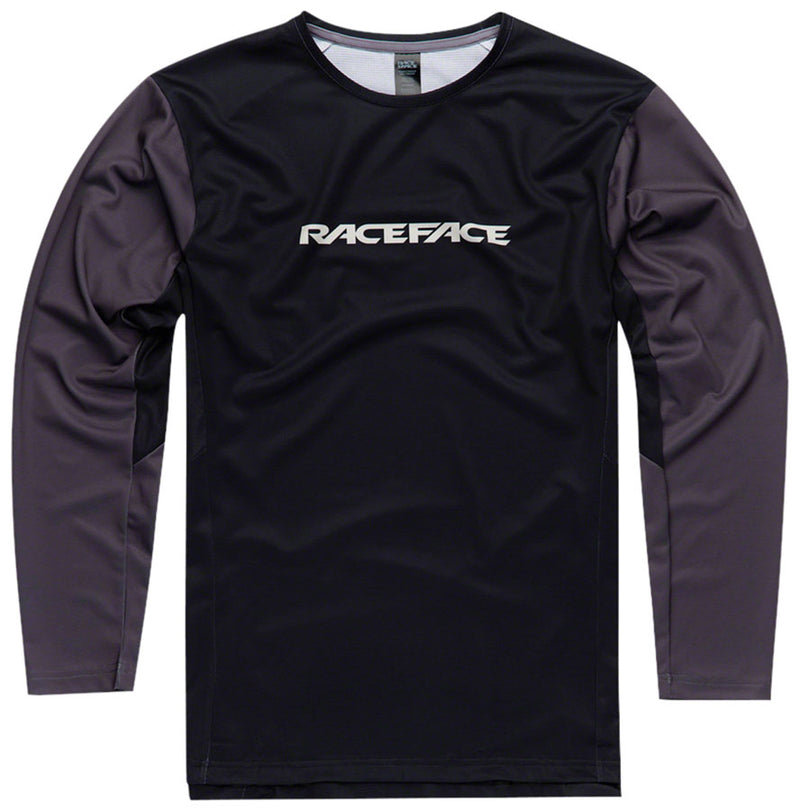 RaceFace Indy Jersey - Long Sleeve Mens Charcoal X-Large
