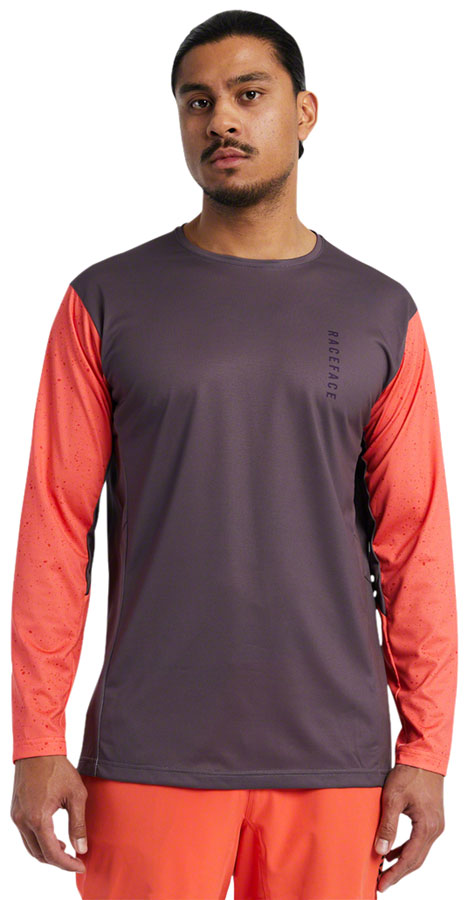 RaceFace Indy Jersey - Long Sleeve Mens Coral Large